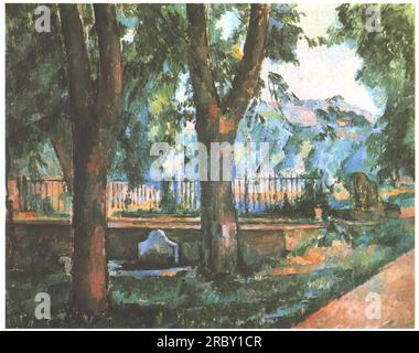 La piscine du Jas de Bouffan 1890 de Paul Cézanne Banque D'Images