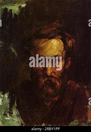 Portrait d'un homme 1864 par Paul Cézanne Banque D'Images