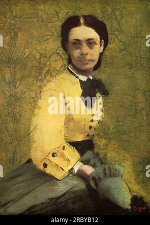 Portrait de la Princesse Pauline de Metternich 1860 par Edgar Degas Banque D'Images