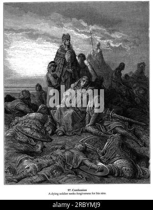 Confession de Gustave Dore Banque D'Images