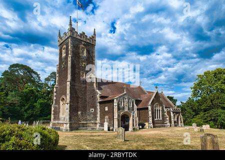 Extérieur de l'église de Sandringham Banque D'Images