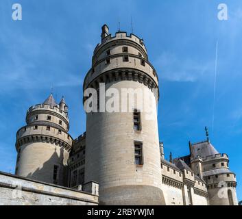 Château de Pierrefonds près de Paris - France Banque D'Images