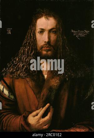 Autoportrait à l'âge de vingt-huit 1500 par Albrecht durer Banque D'Images