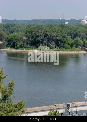 Oglesby, Illinois - 23 juin 2023 : Starved Rock State Park en Illinois avec canyons naturels et cascades Banque D'Images