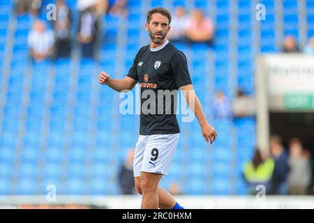 Chesterfield, Royaume-Uni. 11 juillet 2023. Will Grigg lors du match de témoignage Chesterfield vs Sheffield Wednesday Drew Talbot au SMH Group Stadium, Chesterfield, Royaume-Uni le 11 juillet 2023 Credit : Every second Media/Alamy Live News Banque D'Images