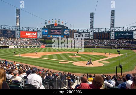 Chicago White Sox match de baseball aux États-Unis Celluar Field, Chicago, Ill Banque D'Images