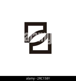 lettre pd vecteur de logo abstrait géométrique simple Illustration de Vecteur