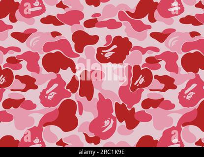 Pink BAPE Camouflage vecteur sans couture Illustration de Vecteur