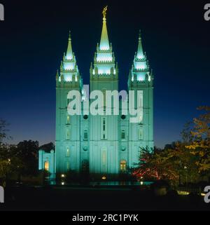 États-Unis, UT, Salt Lake City, Temple Square, Temple of LDS (Mormons), Église de Jésus-Christ des Saints des derniers jours, Église de Jésus-Christ de Banque D'Images