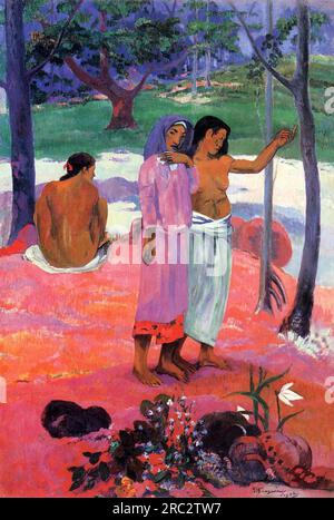 L'appel 1902 ; Polynésie française de Paul Gauguin Banque D'Images