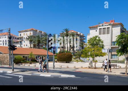 Tel Aviv, Israël -juin 2023, la rue Yefet est l'une des rues principales de Jaffa et la route historique de la vieille ville de Jaffa au sud. I. Banque D'Images