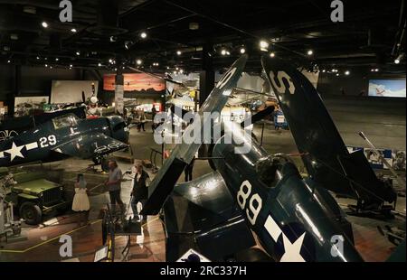 Goodyear FG-1D Corsair avion de chasse basé sur l'US Navy Seattle Washington State USA Banque D'Images