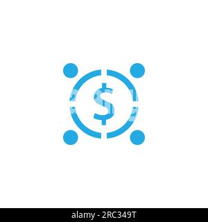 modèle de conception de logo de personnes d'affaires circulaires de vecteur eps10 isolé sur fond blanc Illustration de Vecteur