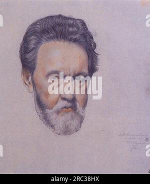 Portrait V.A. Kastalsky 1921 de Boris Kustodiev Banque D'Images