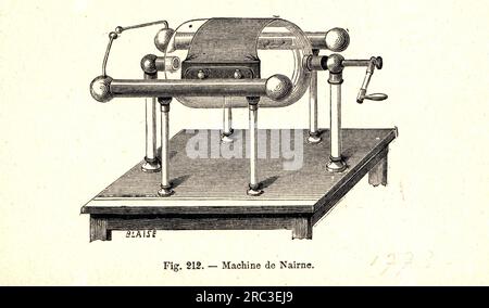 technique, génie électrique, générateur électrostatique d'Edward Nairne, 1772, LE DROIT D'AUTEUR N'A PAS ÉTÉ EFFACÉ Banque D'Images