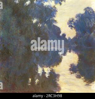 Matinée sur la Seine 1896 par Claude Monet Banque D'Images