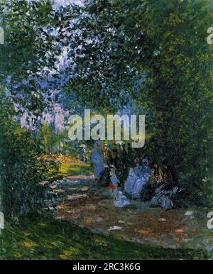 Au Parc Monceau 1878 par Claude Monet Banque D'Images