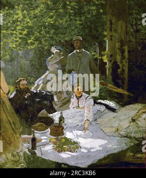 Le déjeuner sur l'herbe 1865 - 1866 ; France de Claude Monet Banque D'Images