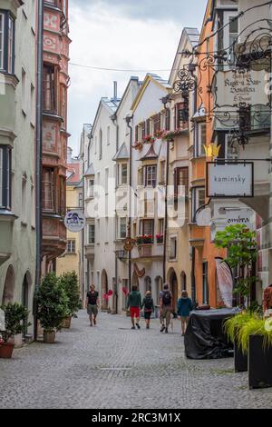 Hall in Tirol, Rosengasse, Tyrol, Autriche Banque D'Images