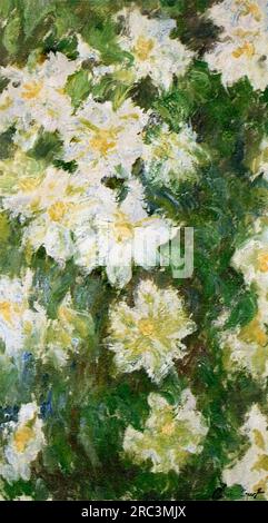 Clématite blanche 1887 de Claude Monet Banque D'Images