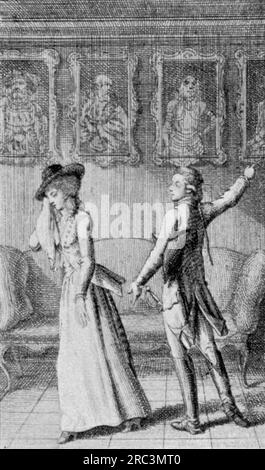 Théâtre / théâtre, pièce, 'The Robbers' (Die Raeuber), de Friedrich Schiller (1759 - 1805), 4e acte, ARTISTE LE DROIT D'AUTEUR N'A PAS ÉTÉ EFFACÉ Banque D'Images