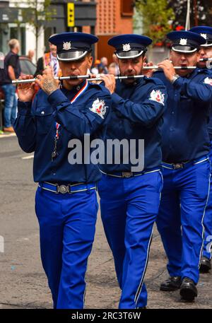 Douzième de juillet Parade 2023, Lisburn Road, Belfast Banque D'Images