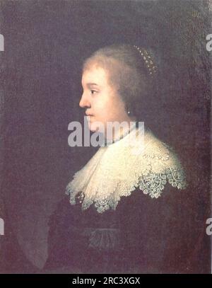 Portrait de la Princesse Amalia van Solms 1632 par Rembrandt Banque D'Images