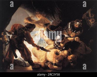 The Blinding of Samson 1636 de Rembrandt Banque D'Images