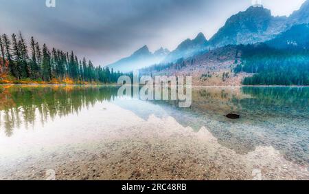 String Lake dans le parc national de Grand Tetons Banque D'Images