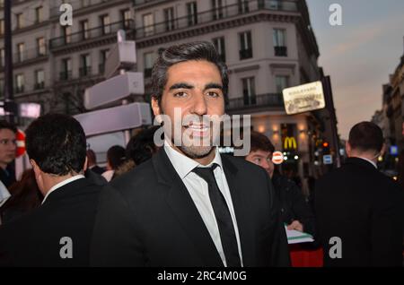 Avant-première au grand rex : Qu'est-ce qu'on a tous fait au bon Dieu - Paris France, 10 avril 2014. Banque D'Images