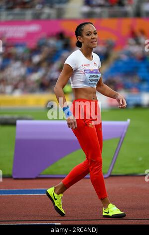 (joueur) de (pays) pendant la (épreuve) dans l'athlétisme le cinquième jour des Jeux du Commonwealth de Birmingham 2022 à Alexander Stadium, Birmingham Pictu Banque D'Images