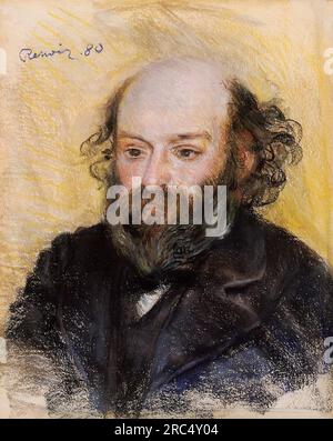 Paul Cézanne 1880 de Pierre-Auguste Renoir Banque D'Images