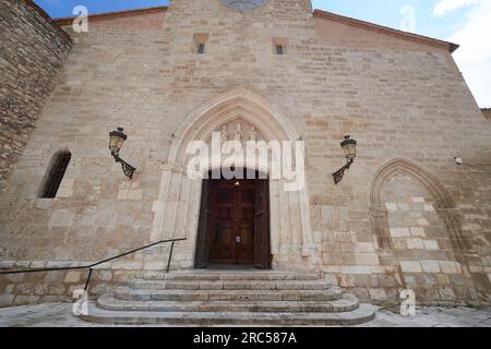 Vue extérieure de l'église de San Gil, Burgos, Espagne Banque D'Images