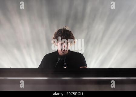 Trencin, Slovaquie. 06 juillet 2023. Le musicien et DJ britannique James Thomas Smith alias Jamie se produit en direct sur scène pendant le Pohoda Festival 2023 à l'aéroport Trencin. Le festival de Pohoda est le plus grand festival de musique en plein air en Slovaquie. (Photo Tomas Tkacik/SOPA Images/Sipa USA) crédit : SIPA USA/Alamy Live News Banque D'Images