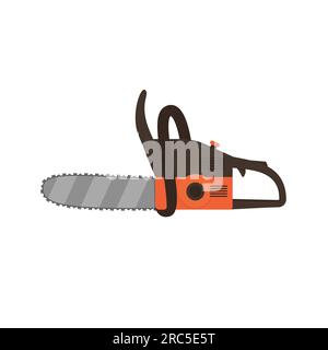Scie à chaîne Vector - scie à chaîne à essence Illustration de Vecteur