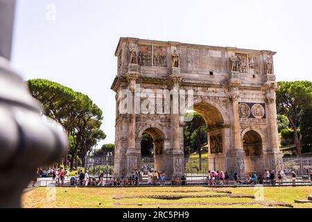 Rome, Italie. 12 juillet 2023. Arcus Constantini lors de l'ePrix Hankook Rome 2023, 10e réunion du Championnat du monde ABB FIA Formula E 2022-23, sur le circuit Cittadino dell'EUR du 14 au 16 juillet 2023 à Rome, Italie - photo Bastien Roux/DPPI crédit : DPPI Media/Alamy Live News Banque D'Images