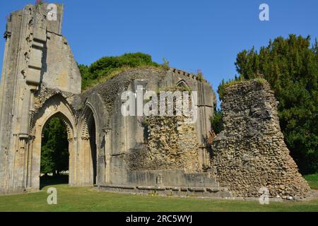 Abbaye de Glastonbury, Glastonbury, Somerset, Angleterre. 13 juin 2023. Banque D'Images