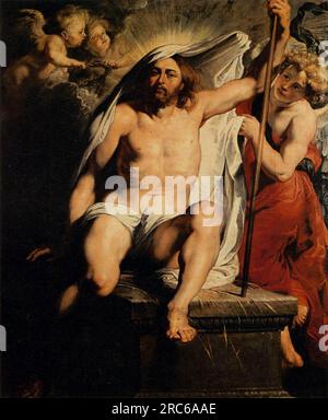 Christ ressuscité 1616 par Pierre Paul Rubens Banque D'Images