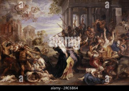 Massacre des innocents 1637 par Pierre Paul Rubens Banque D'Images