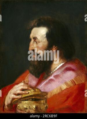 Tête de l'un des trois Rois Melchior le Roi assyrien par Pierre Paul Rubens Banque D'Images