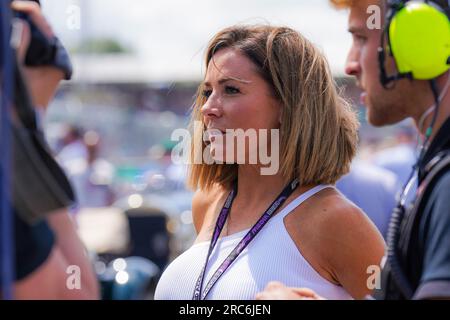 Natalie Pinkham, Sky Sports F1, lors du FORMULA 1 ARAMCO BRITISH GRAND PRIX 2023 au circuit de Silverstone, Silverstone, Royaume-Uni, le 9 juillet 2023 Banque D'Images