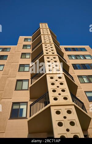 Architecture locale vue de la promenade de Rehoboth Beach, Delaware USA. Banque D'Images