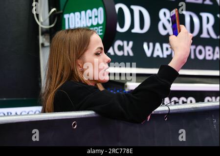 Cineworld Leicester Square, Londres, Royaume-Uni. 12 juillet 2023. Première européenne de Barbie, Londres, Royaume-Uni. Crédit : Voir Li/Picture Capital/Alamy Live News Banque D'Images