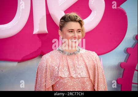 Cineworld Leicester Square, Londres, Royaume-Uni. 12 juillet 2023. GRETA Gerwig assiste à la première européenne de Barbie, Londres, Royaume-Uni. Crédit : Voir Li/Picture Capital/Alamy Live News Banque D'Images