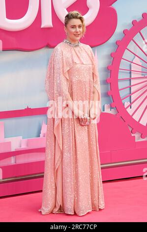 Cineworld Leicester Square, Londres, Royaume-Uni. 12 juillet 2023. GRETA Gerwig assiste à la première européenne de Barbie, Londres, Royaume-Uni. Crédit : Voir Li/Picture Capital/Alamy Live News Banque D'Images