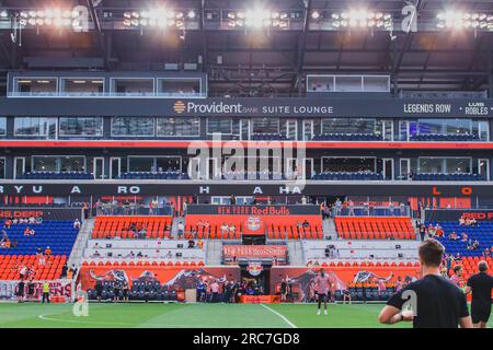 Harrisson, New York, États-Unis. 12 juillet 2023. (SPO) saison régulière de la MLS 2023 : NY Red Bulls vs FC Cincinnati. 12 juillet 2023. Harrison, New Jersey, USA : match de football entre NY Red Bulls et FC Cincinnati, valable pour la Major League Soccer (MLS) East Conference, au Red Bull Arena à Harrison, mercredi (12). Crédit : Anthony Oliveira/Thenews2 (crédit image : © Anthony Oliveira/TheNEWS2 via ZUMA Press Wire) USAGE ÉDITORIAL SEULEMENT! Non destiné à UN USAGE commercial ! Banque D'Images