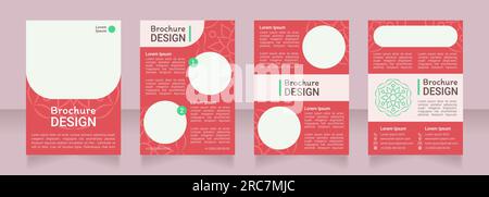 Motif brochure vierge décorative rouge Illustration de Vecteur