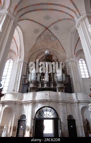 Orgue de l'église de Saint Francis et St. Bernard (également connu sous le nom d'église Bernardine) à Vilnius Banque D'Images