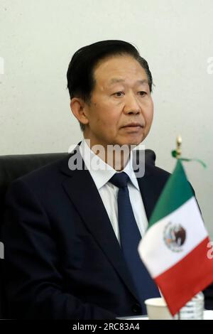 Non exclusif : 12 juillet 2023, Mexico, Mexique : Xiao Jie, vice-président du Comité permanent de l'Assemblée populaire nationale Banque D'Images