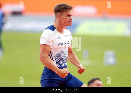 Chorzow, Pologne. 23 juin 2023 : Thibaut collet de France réagit dans le coffre à la perche masculin pendant les Championnats d'Europe d'athlétisme par équipes, Jeux européens - jour 4 au stade Slaski à Chorzow, Pologne. 23 juin 2023. (Photo de Nikola Krstic/Alamy) Banque D'Images